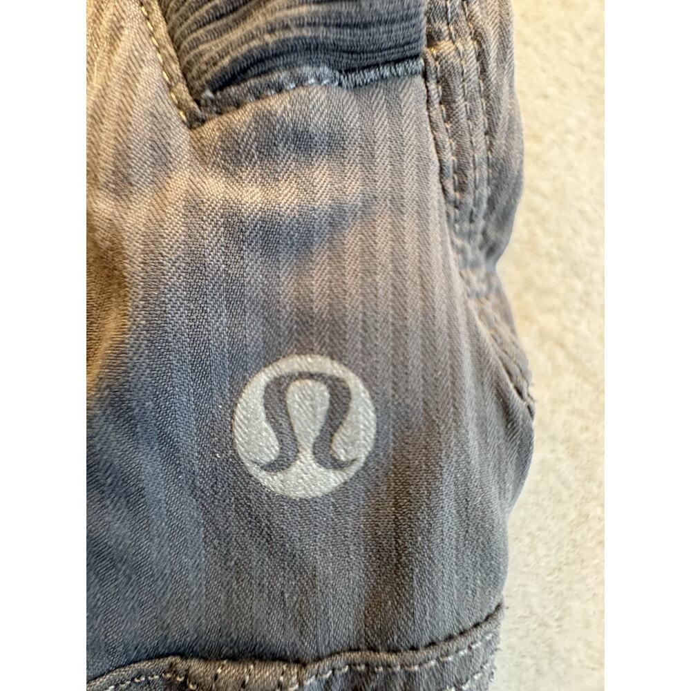 Lululemon Gray Lined Ripstop Drawstring Pants Sz 8 - image 5